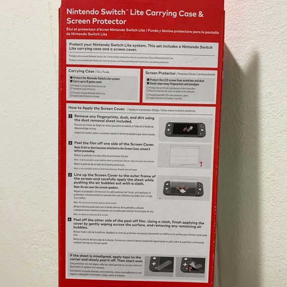 New Switch Lite Carrying Case & Screen Protector - Picture 2 of 3